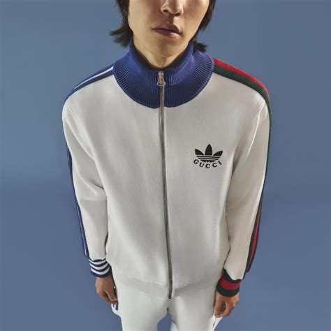 adidas gucci zip jacket|adidas x Gucci viscose zip.